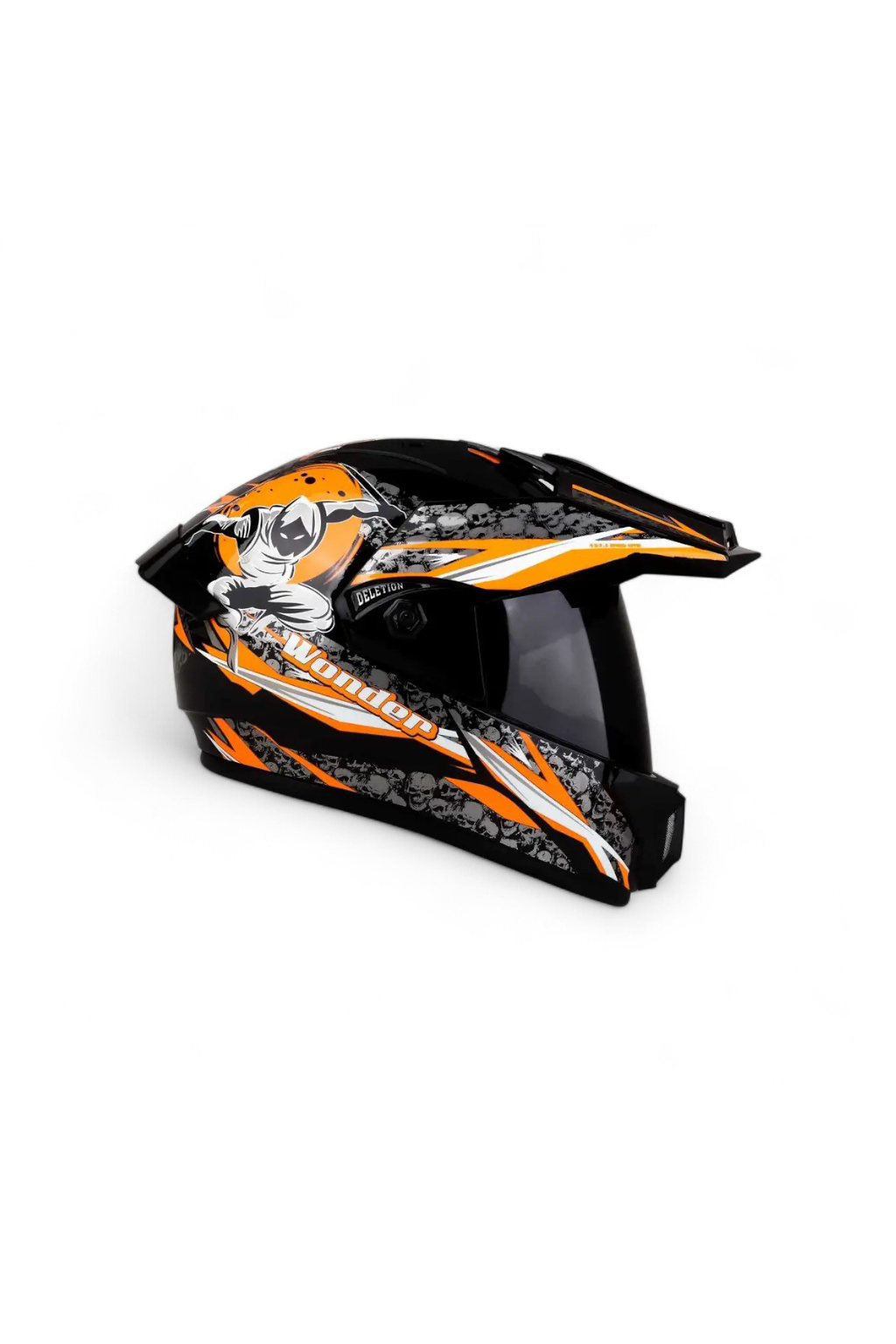 Wonder Orange Offroad Helmet - Image 2