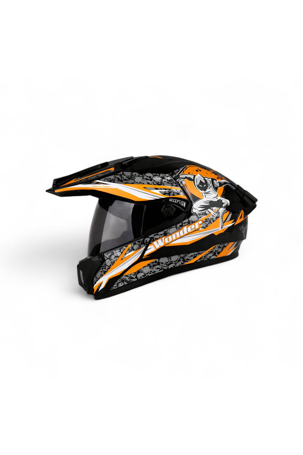 Wonder Orange Offroad Helmet